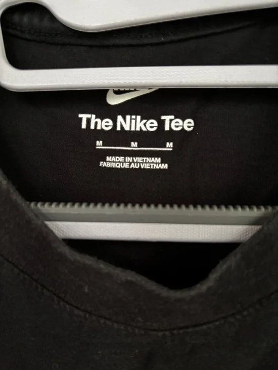 Nike Men's Black Short Sleeve T-Shirt Medium 100% Cotton - Picture 3 of 5